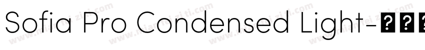 Sofia Pro Condensed Light字体转换